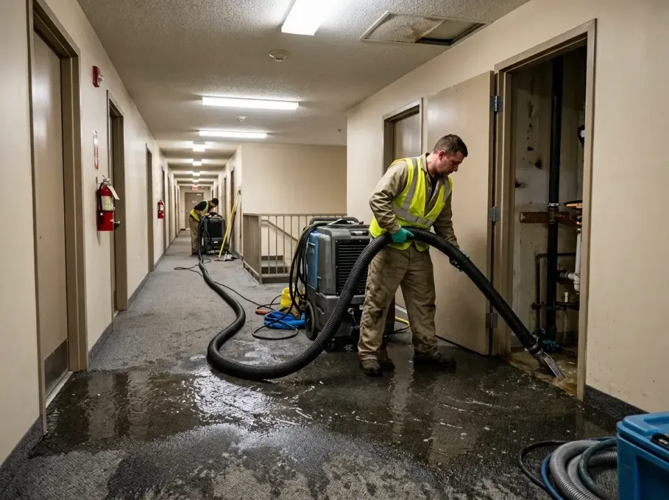 multi-unit-apartment-hallway-f-005 — frequently asked questions, Emergency Burst Pipe Water Extraction & Removal in Chain La…